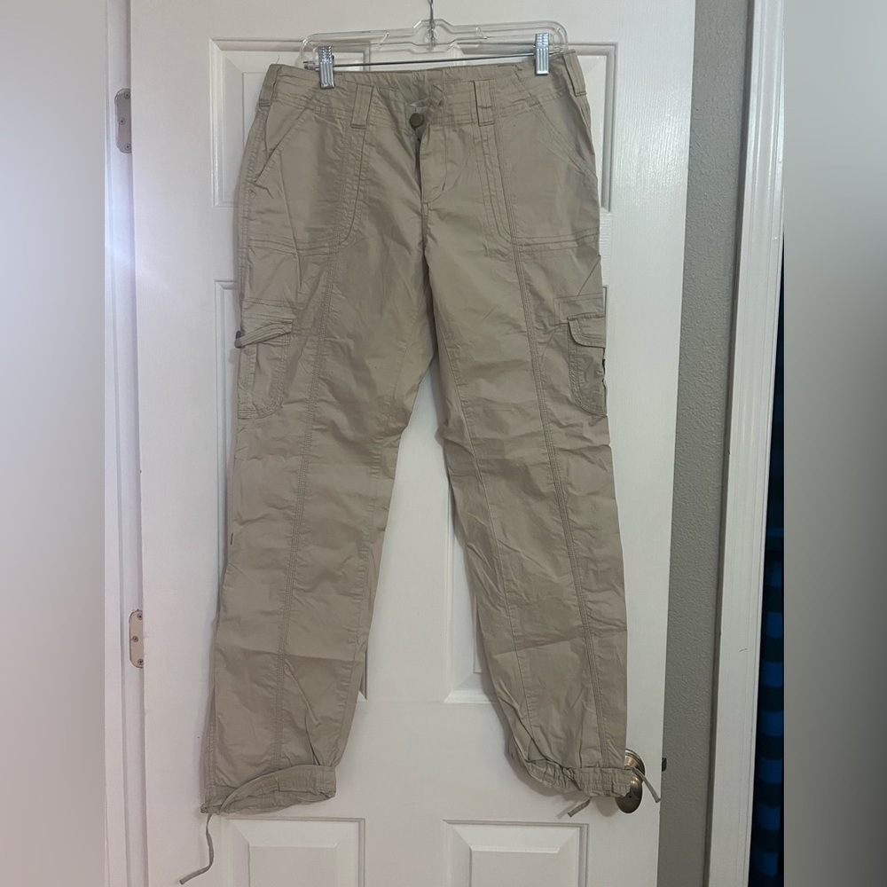 Boston Proper Khaki convertible cargo pants